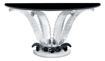 Cactus console without top Clear &amp; black - Lalique